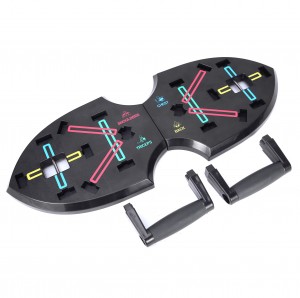 Multi-Functional Upgraded Foldable Push Up Board with Resistance Bands