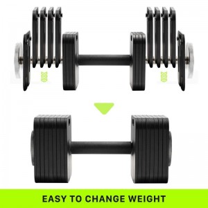 Julyfit 50lb Adjustable Dumbbell Set