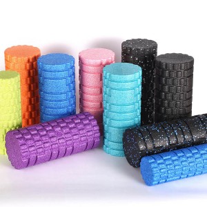 High Density Foam Roller Massager for Deep Tissue Massage of The Back and Leg Muscles – Self Myofascial Release of Painful Trigger Point Muscle Adhesions